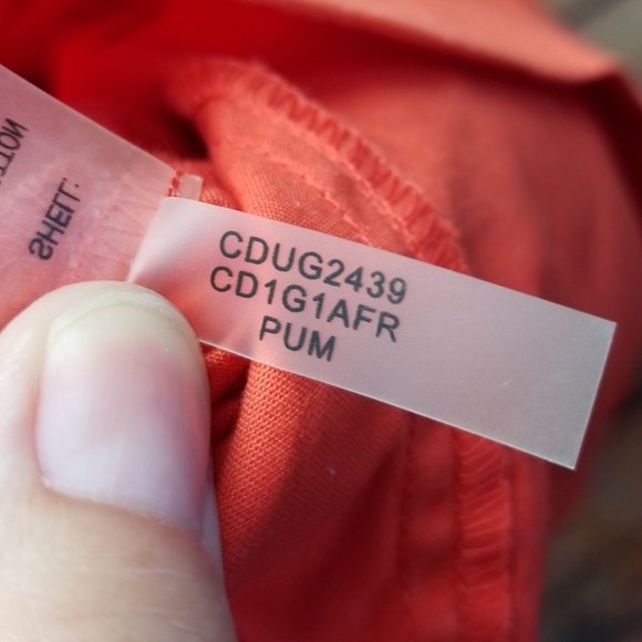 Calvin Klein orange dress shift ruffle - Picture 7 of 7